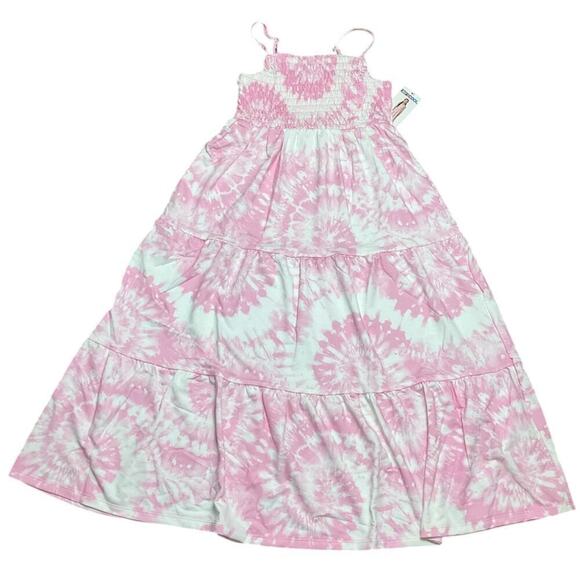 32 Degrees Other - 32 Degrees Girls Dress Maxi Lined Top Tye Dye Pink White Size Small NWT